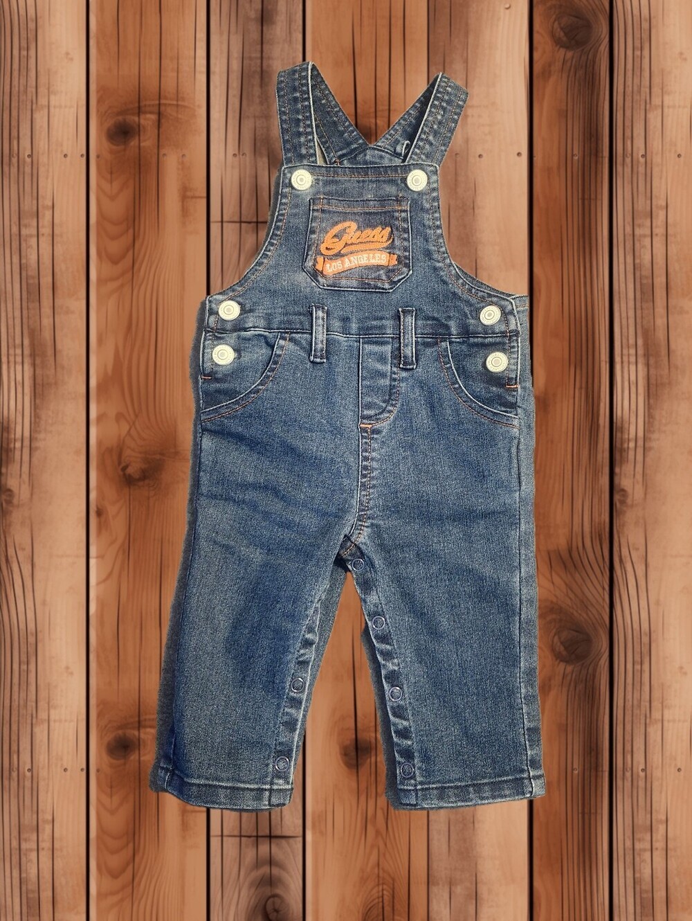 ​Vintage GUESS Los Angeles Baby Denim Overalls 3/6M 👶🏼🧵